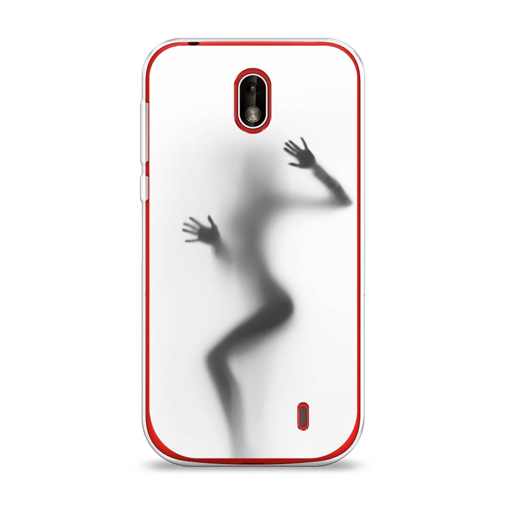 

Чехол Awog на Nokia 1 / Нокиа 1 "Девушка в душе", Серый;белый;черный, 121250-7