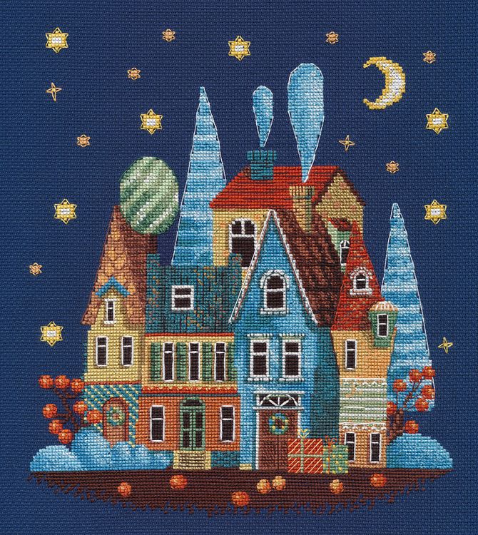 

Набор для вышивания Овен Морозная ночь