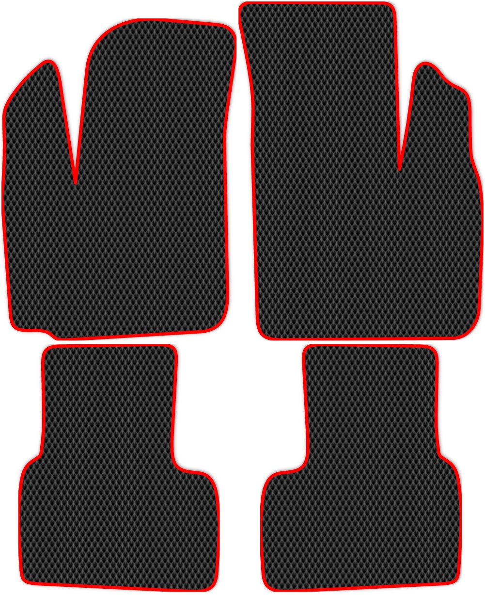 

Коврики ЭВА в салон для Fiat Doblo (263, 223) 2005 - Н.В., 4 шт. черный, красный кант, 2004-S4NL-H