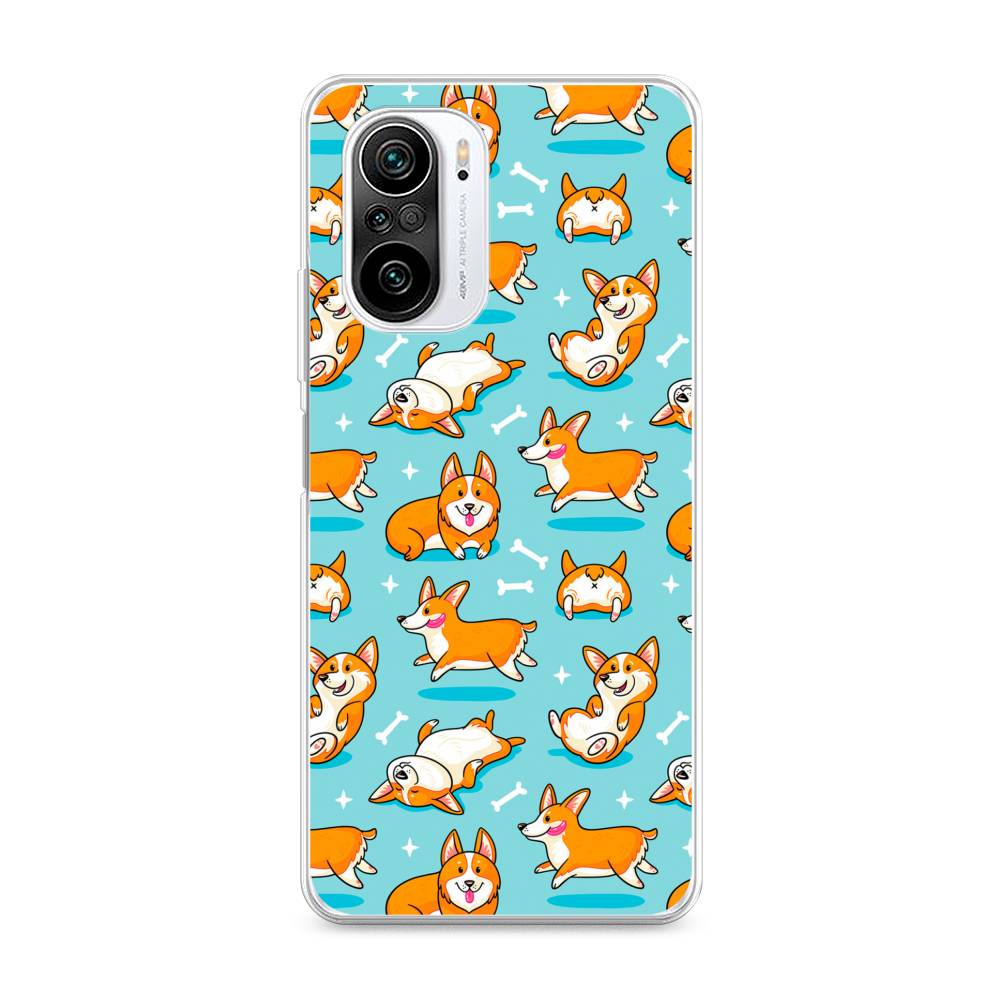 

Чехол Awog на Xiaomi Redmi K40 "Веселые корги", Разноцветный, 310950-2