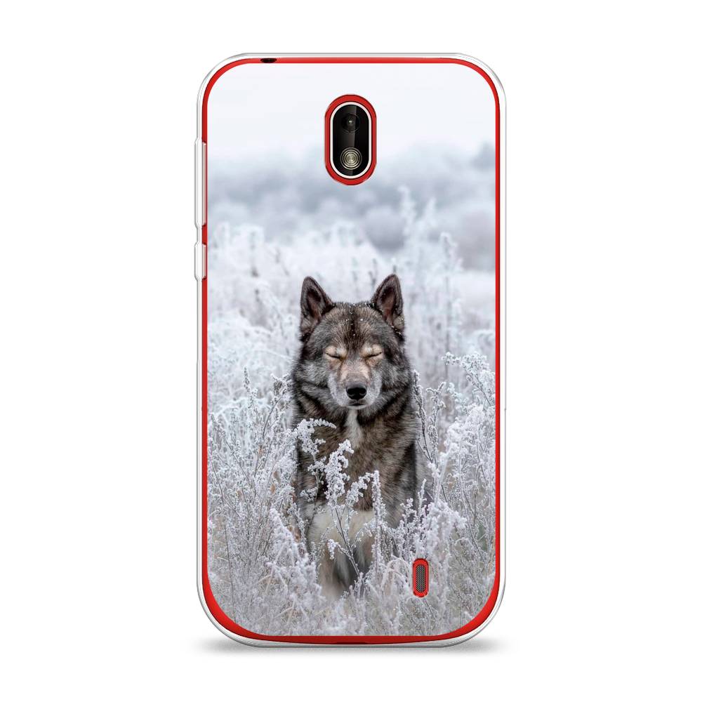 

Чехол Awog на Nokia 1 / Нокиа 1 "Волк в поле", Белый;черный, 121250-1