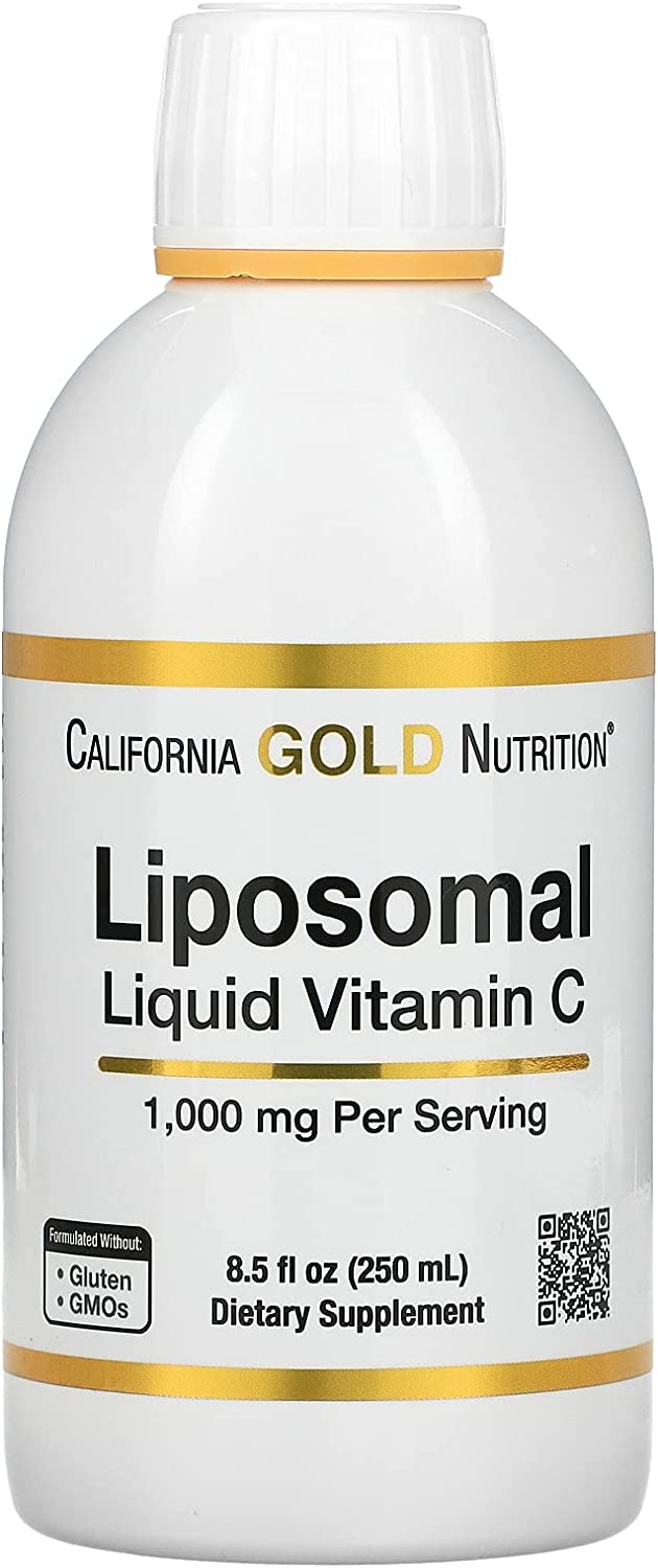 Купить California Gold Nutrition Liposomal Liquid Vitamin C, 1, 000 mg, 8.5 fl oz (250 ml)