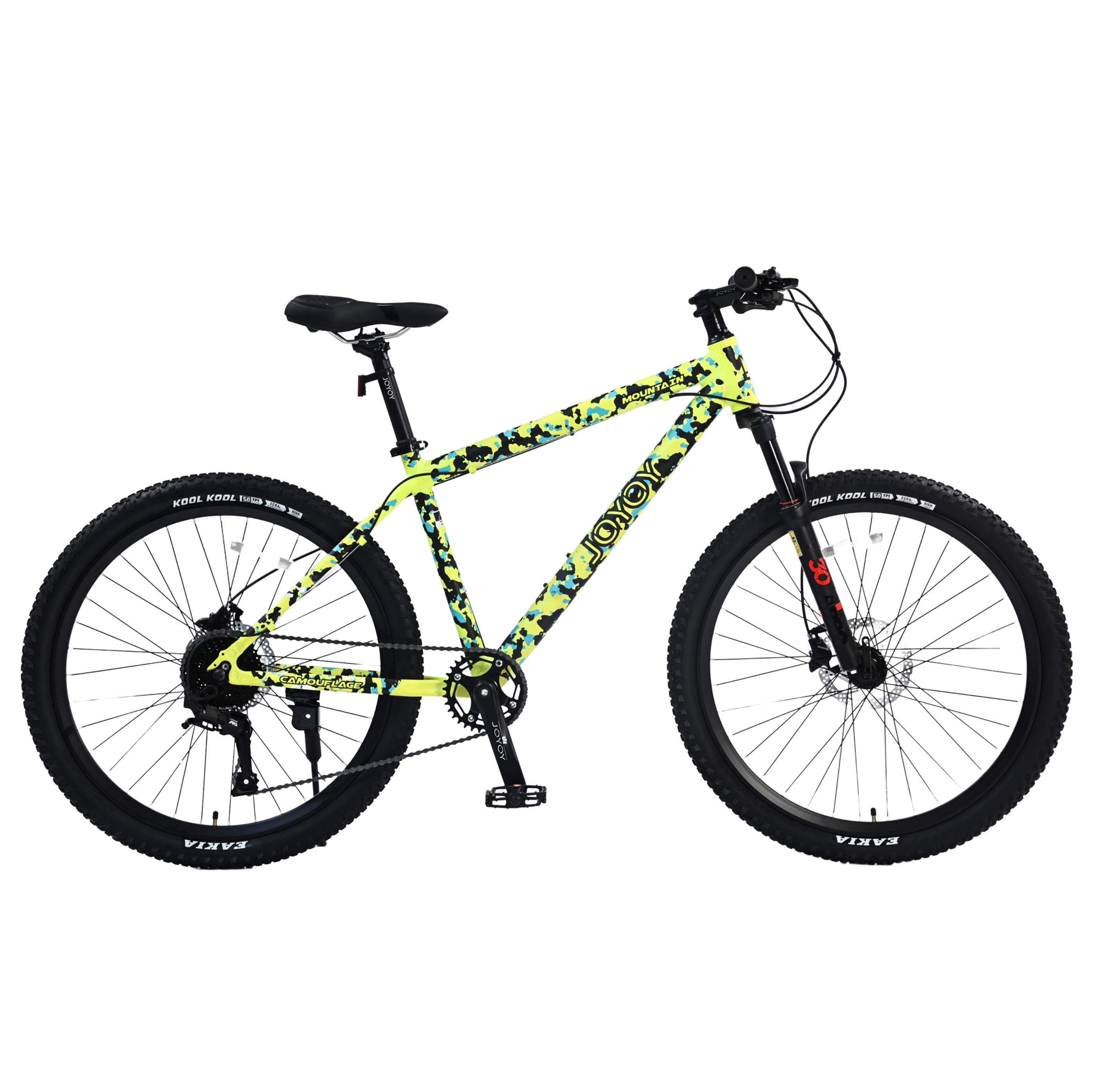 Велосипед горный Joyoy 26, 2023 год, 150-175 см, рама 17, колеса 26, камуфляж зеленый