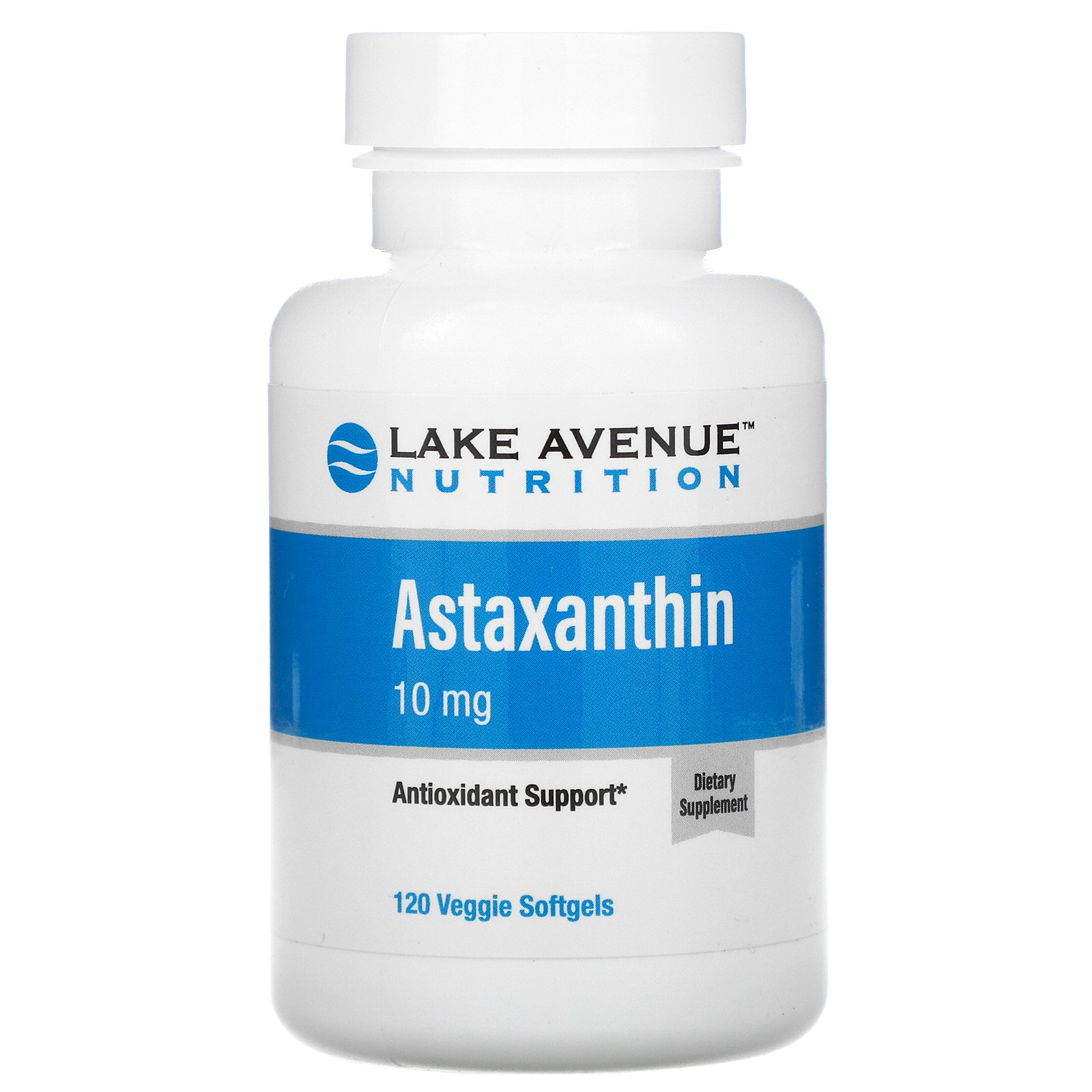 

Lake Avenue Nutrition Astaxanthin, 10 mg, капсулы 120 шт., Astaxanthin, 10 mg, 120 капсул