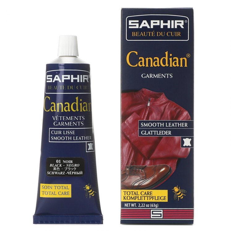 

Крем для обуви Saphir CREME CANADIAN для гладкой кожи черный 75 мл, CREME CANADIAN