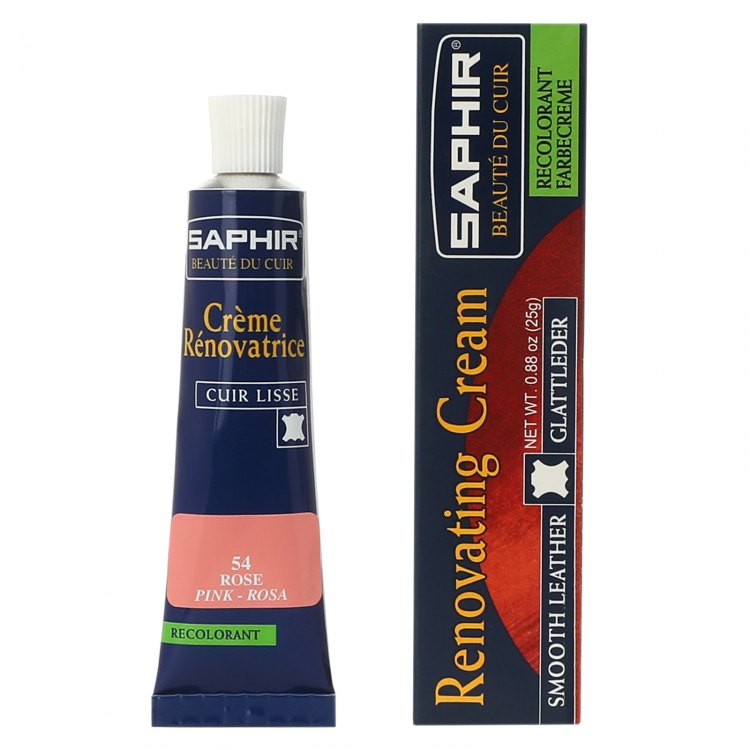 

Жидкая кожа для обуви Saphir CREME RENOVATRICE розовая 25 мл, Розовый, CREME RENOVATRICE