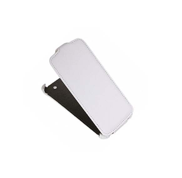 

Чехол для Alcatel OT 6032X, 6032D (Idol Alpha) флип кожзам №1 <белый>