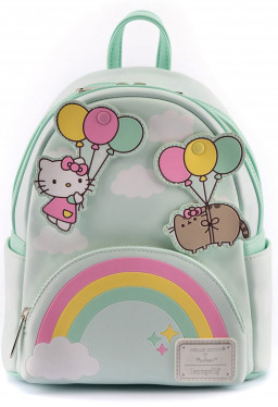 фото Рюкзак pusheen x hello kitty balloons & rainbow mini loungefly