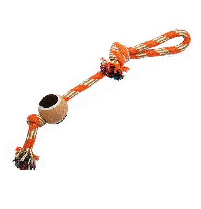 Игрушка для собак N1 веревка-перетяжка с мячом 37 см
