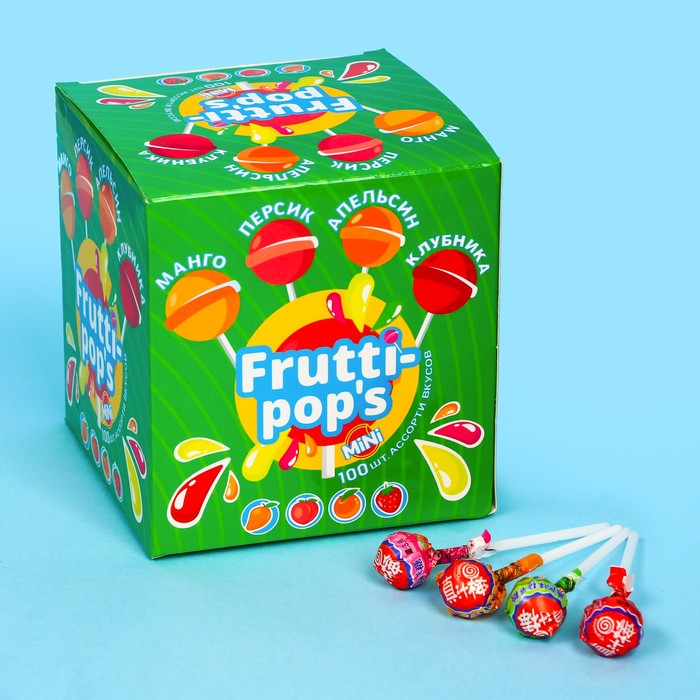 

Карамель леденцовая Frutti-pop's фруктовый микс, 3,5 г (100 шт.)