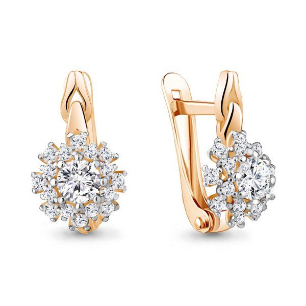 

Серьги из серебра TEO MAORI 849192А.6, фианит, 849192А.6