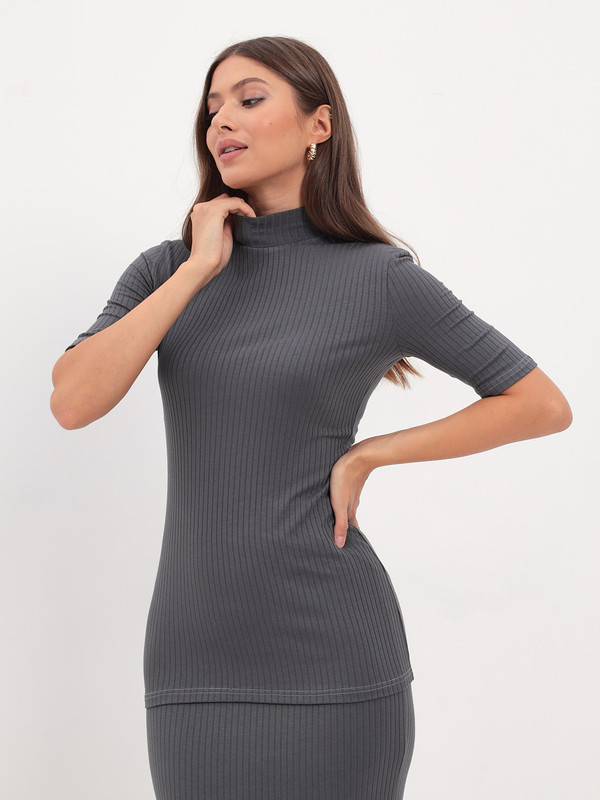

Водолазка женская MOM №1 MOM-2180 серая 3XL, MOM-2180