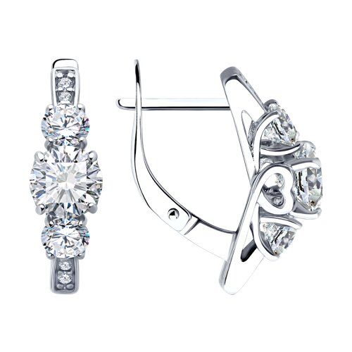 

Серьги из серебра TEO MAORI 894-120-02151-1, фианит, 894-120-02151-1