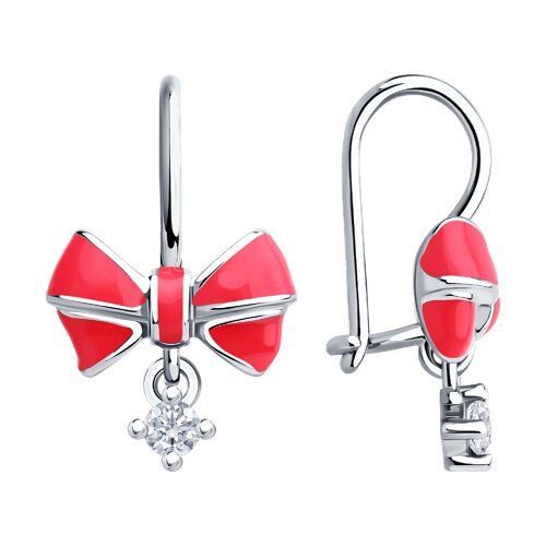 

Серьги из серебра TEO MAORI 894-120-02177-1, фианит/эмаль, 894-120-02177-1