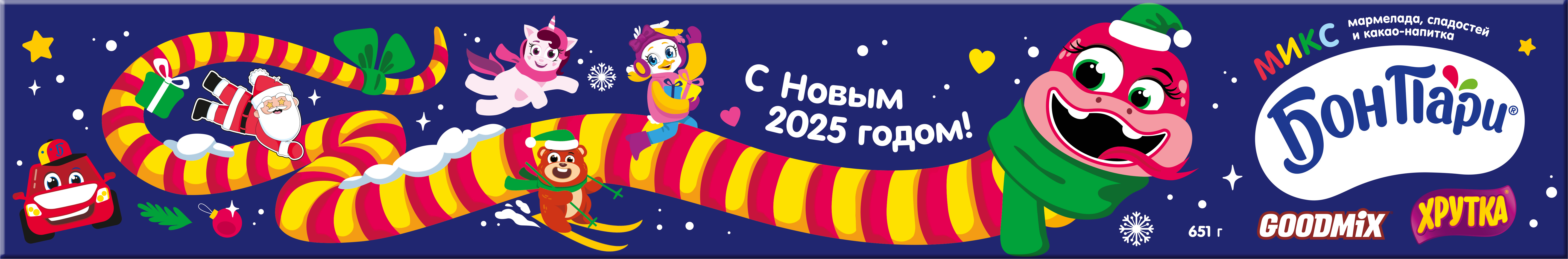 Сладкий подарочный набор Бон Пари Змея 649 г