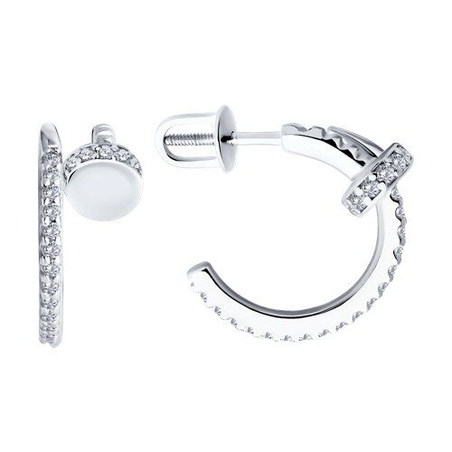 

Серьги из серебра TEO MAORI 894-122-02048-1, фианит, 894-122-02048-1