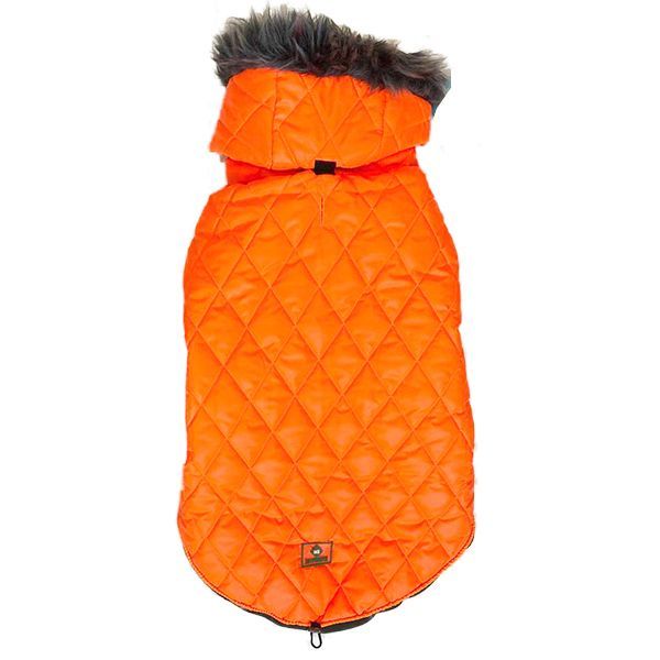 Куртка для собак N1 утепленная с капюшоном оранжевая XL