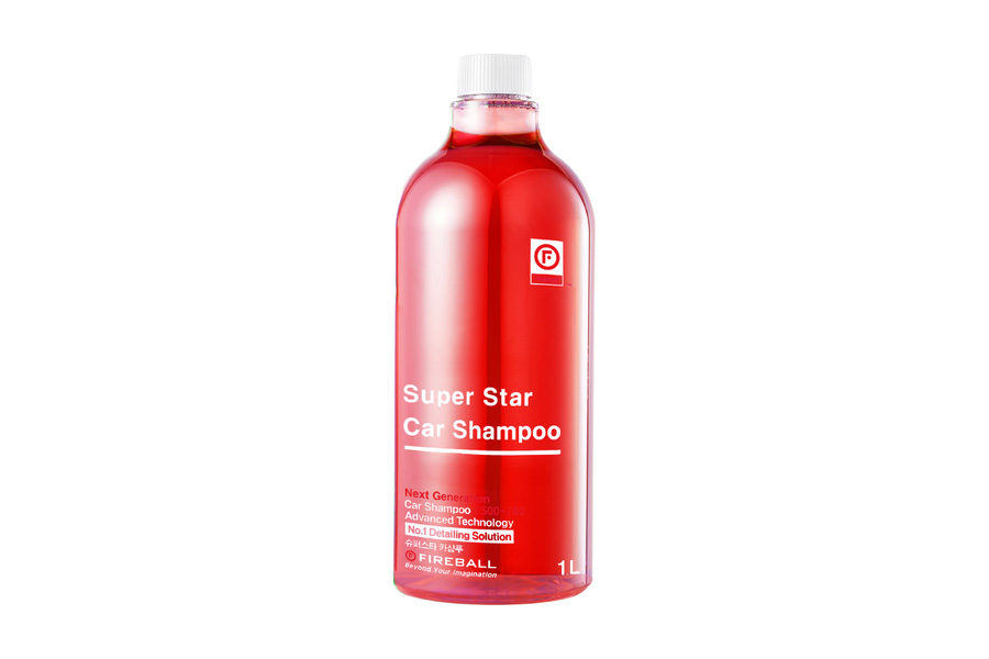 Шампунь для ручной мойки FIREBALL Super Star Car Shampoo Папайя-Манго (красный) 1л