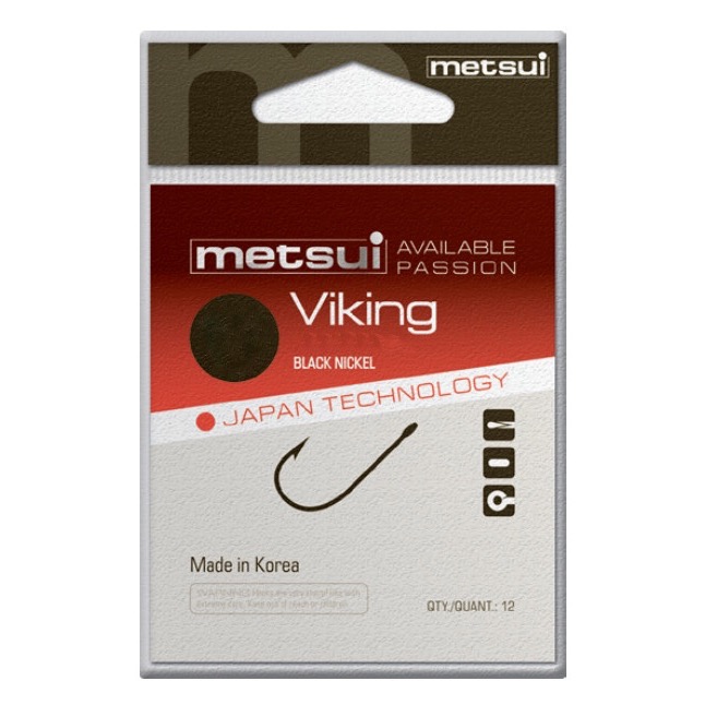 Крючки METSUI VIKING цвет bln, размер № 6, в уп. 12 шт