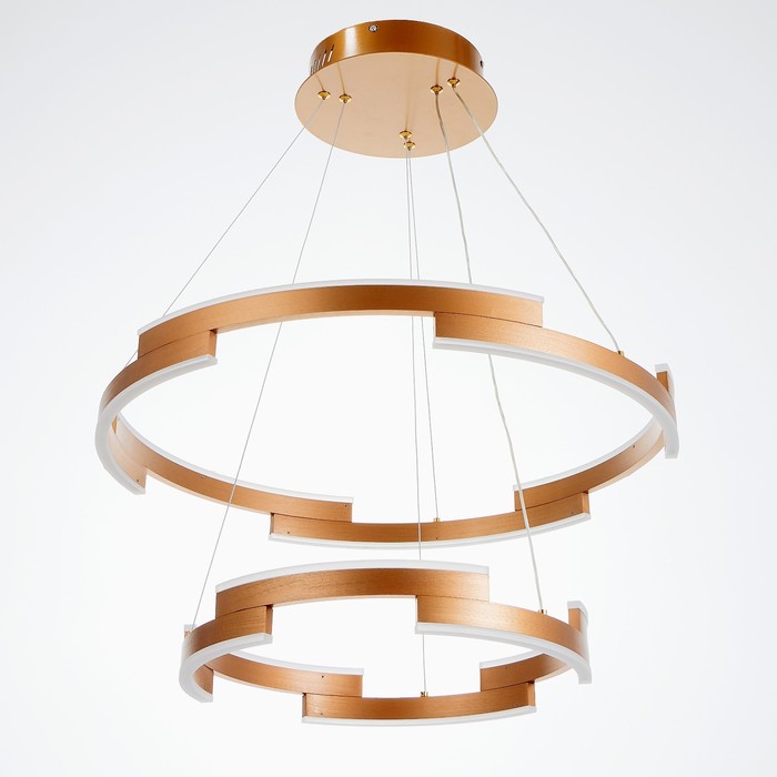 

Люстра 1511/2 LED 65Вт 3000-6000К золото 60х60х106 см