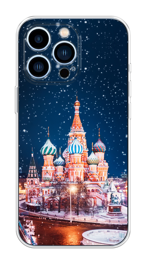 

Чехол на Apple iPhone 13 Pro "Москва 1", Коричневый;синий;белый, 14350-1