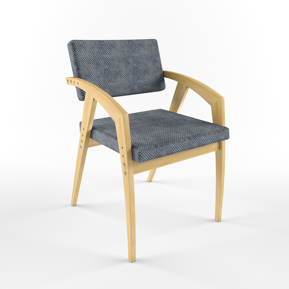 Кресло-стул Робин WOOD Бруно Велюр Темно серый