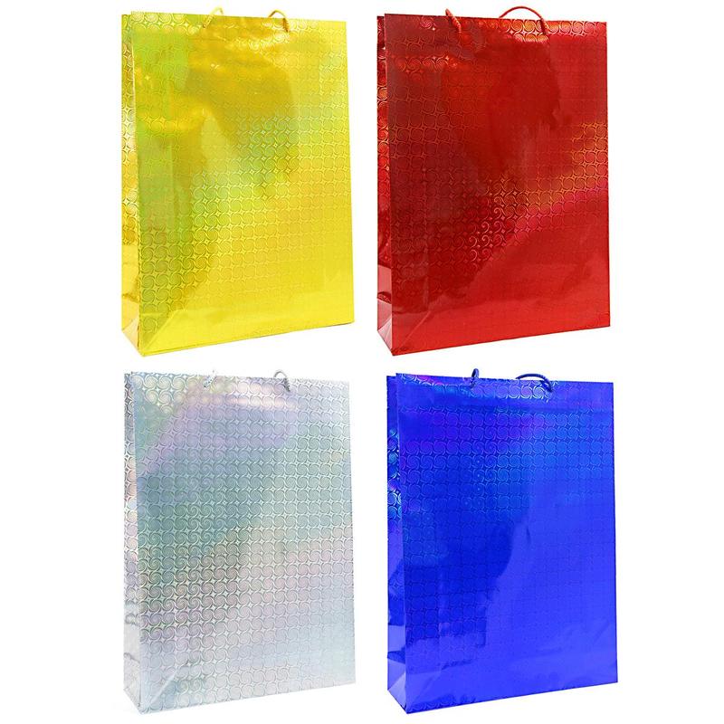 

Пакет подарочный Veld Co. Голография, 33x45x10 см, 12 шт., Красный