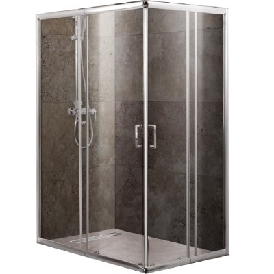 

BelBagno Душевой уголок BelBagno Unique A-2 90х90 профиль Хром стекло прозрачное