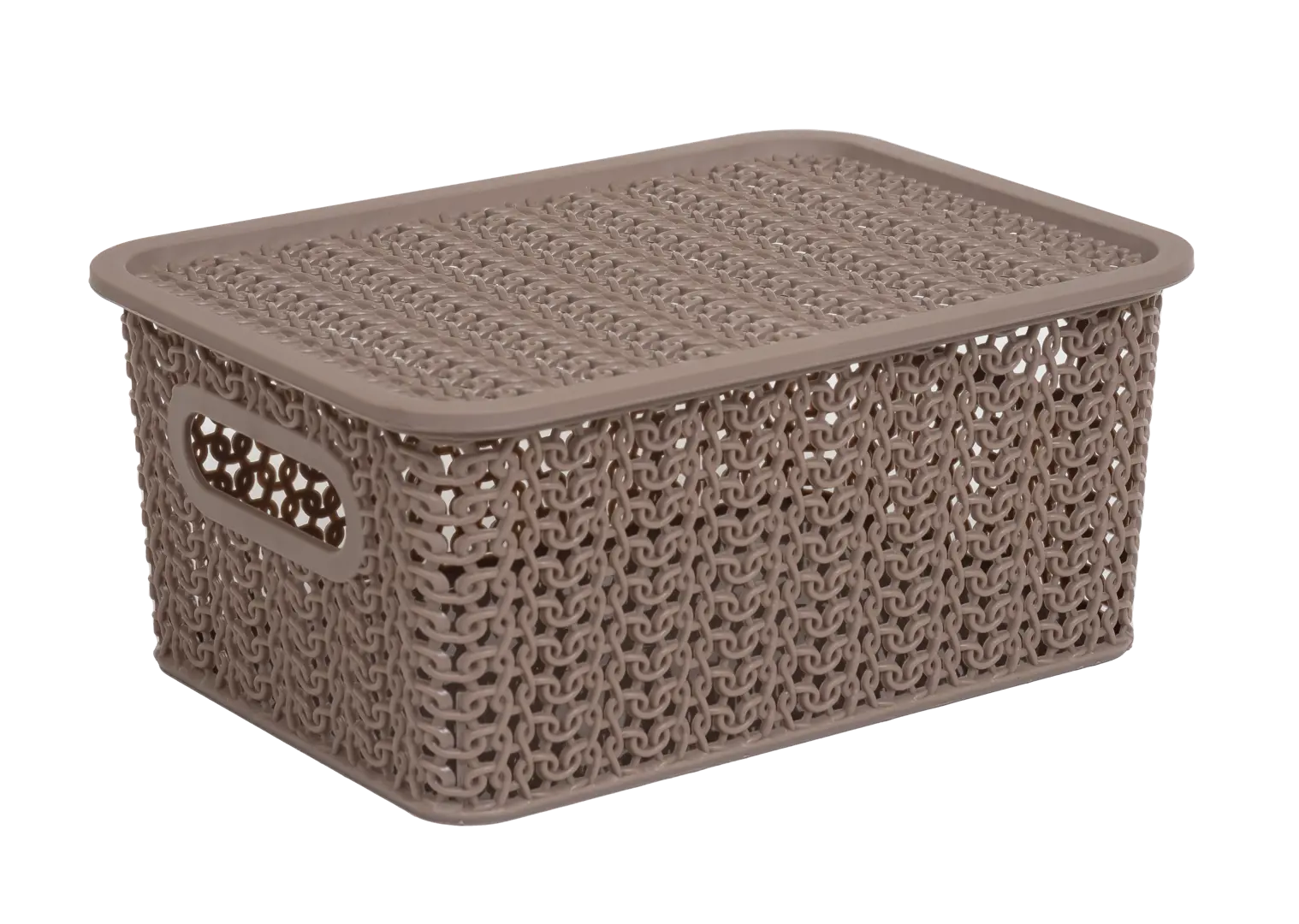 

Корзинка Violet Вязь 23.5x17.3x10.6 см прямоугольная цвет шоколад