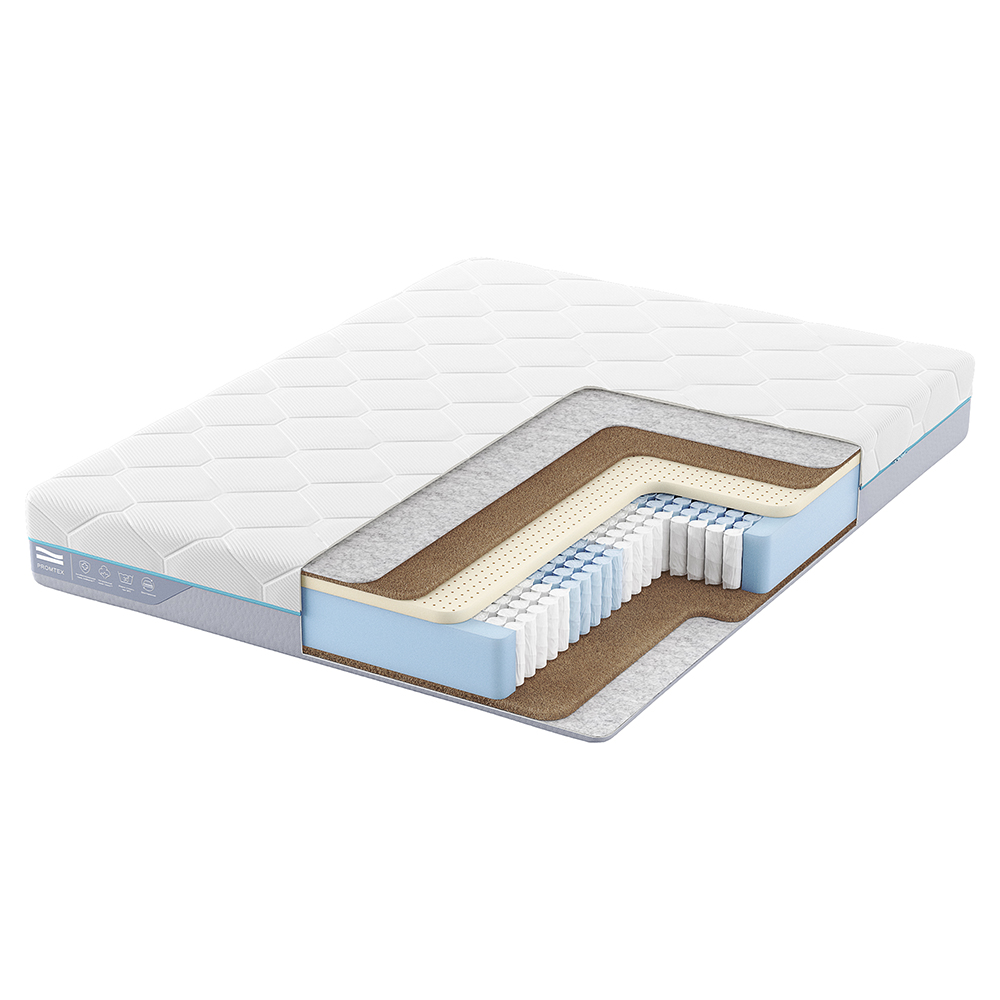 

Матрас анатомический Promtex Multipacket Accent 60x120 независимые пружины, Белый, Accent