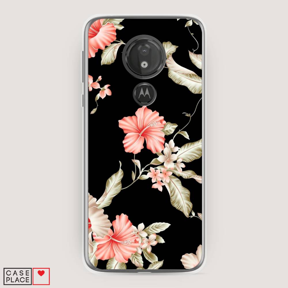 

Чехол Awog на Motorola Moto G7 Power / Моторола Мото G7 Power "Цветы на черном", Разноцветный, 241350-8