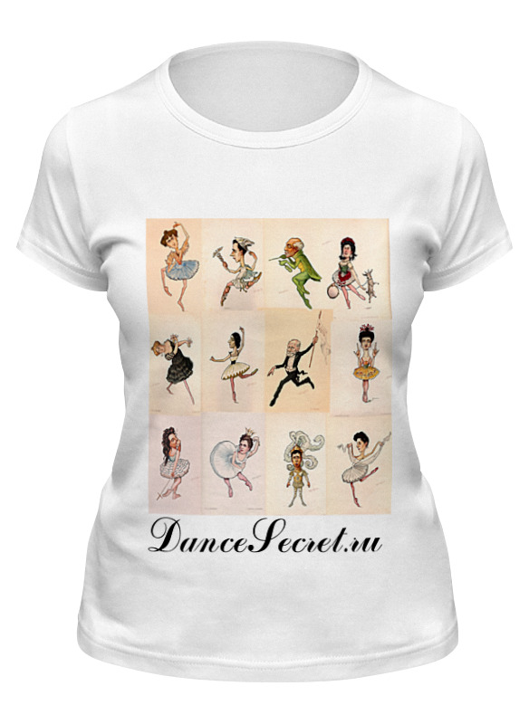 

Футболка женская Printio Dancesecret 8 белая L, Dancesecret 8