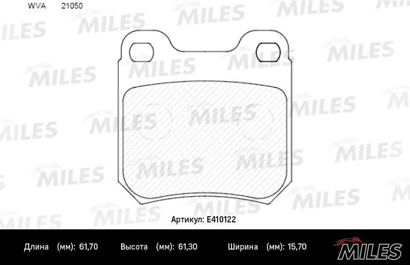 

Комплект тормозных колодок MILES E410122