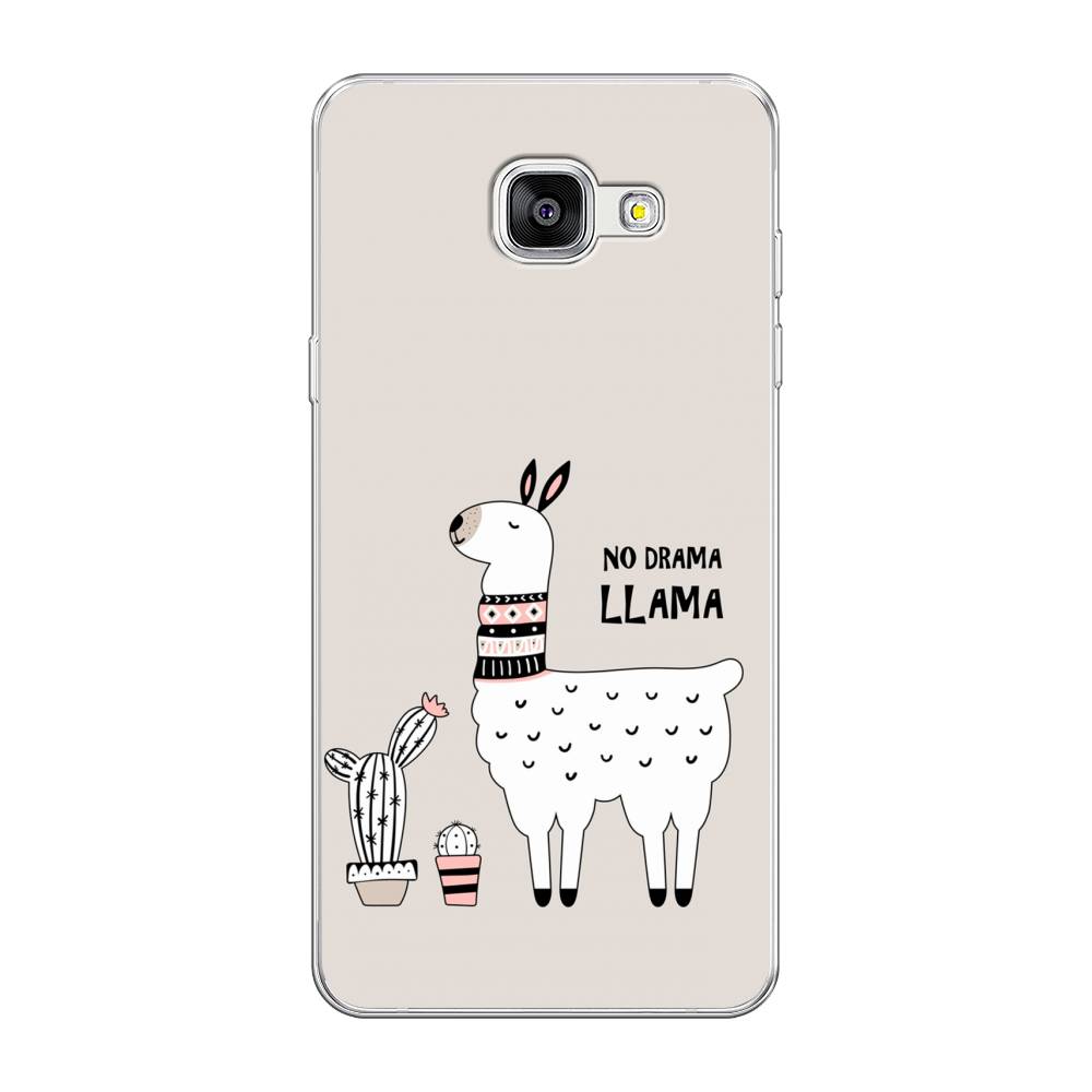 

Чехол Awog на Samsung Galaxy A5 2016 / Самсунг A5 2016 "No drama LLama", Бежевый;серый;белый, 20550-2