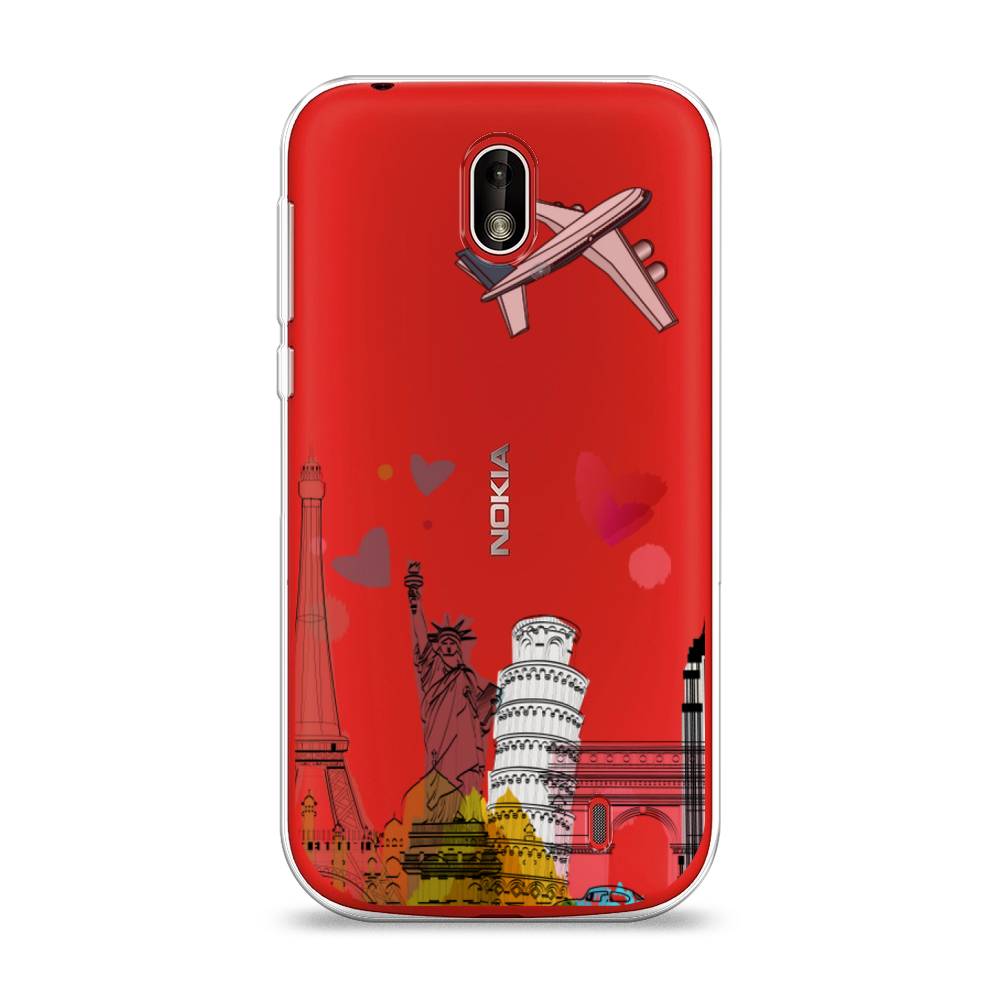 

Чехол Awog на Nokia 1 / Нокиа 1 "Самолет путешествий", Желтый, 121250-10