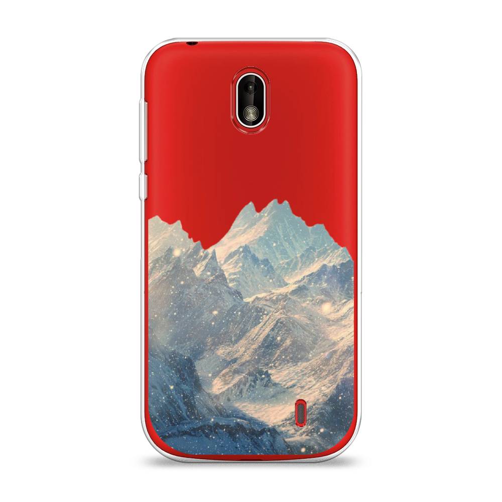 

Чехол Awog на Nokia 1 / Нокиа 1 "Горы арт 2", Серый, 121250-10