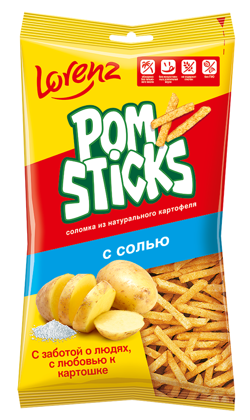 Картофельные чипсы Lorenz pomsticks с солью 100 г