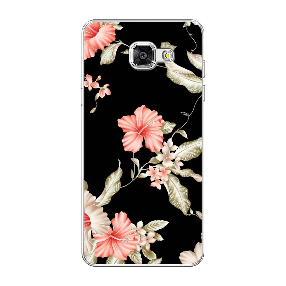 

Чехол Awog на Samsung Galaxy A5 2016 / Самсунг A5 2016 "Цветы на черном", Черный;розовый, 20550-8