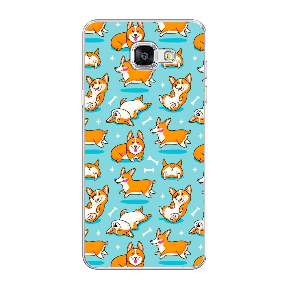

Чехол Awog на Samsung Galaxy A5 2016 / Самсунг A5 2016 "Веселые корги", Коричневый, 20550-2