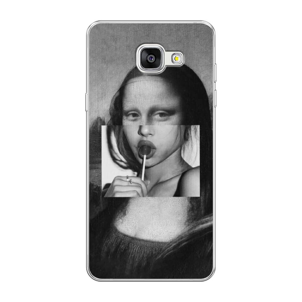 

Чехол Awog на Samsung Galaxy A5 2016 / Самсунг A5 2016 "Mona Lisa sucking lollipop", Серый, 20550-9