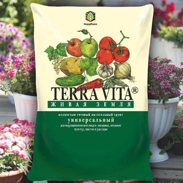 Грунт универсальный Terra vita Живая земля 5158 50л