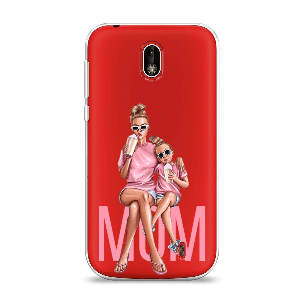 

Чехол Awog на Nokia 1 / Нокиа 1 "Lovely mom", Синий;бежевый;розовый, 121250-7