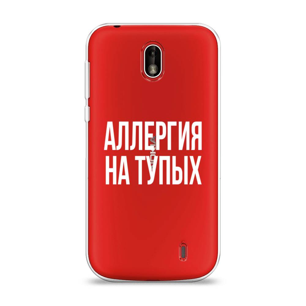 

Чехол Awog на Nokia 1 / Нокиа 1 "Аллергия на тупых", Прозрачный;бежевый, 121250-6