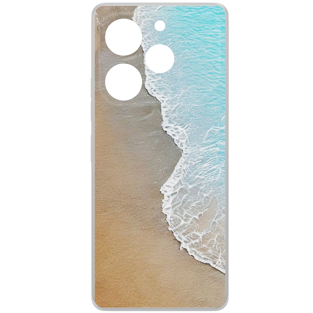 

Чехол-накладка Krutoff Clear Case Прибой для TECNO Pova 6 Pro, Прозрачный
