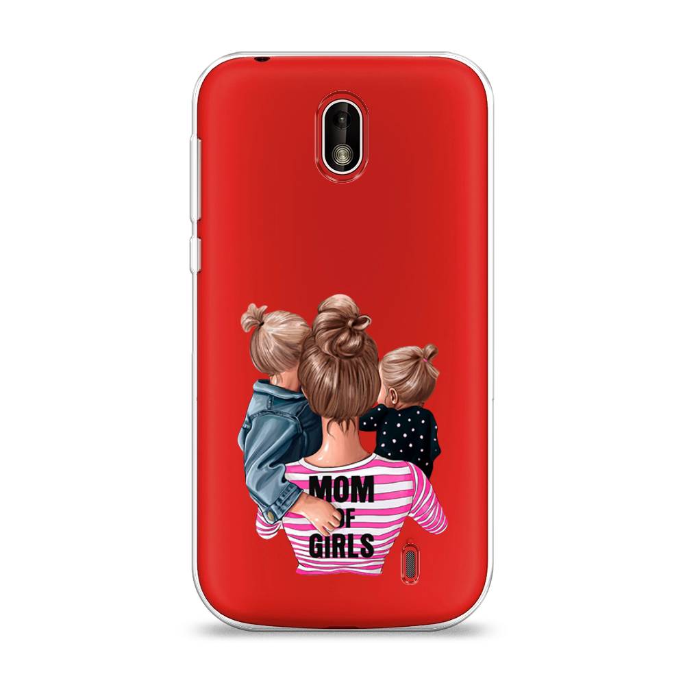

Чехол Awog на Nokia 1 / Нокиа 1 "Mom of Girls", Синий;розовый;черный, 121250-6