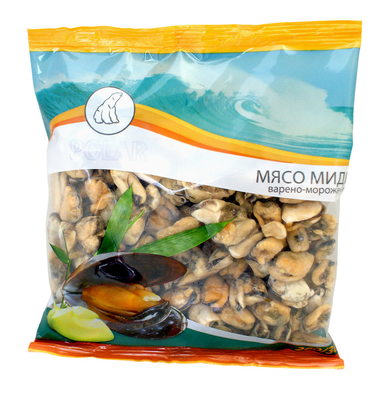 

Мясо мидий Polar варёно-мороженое, 500 г