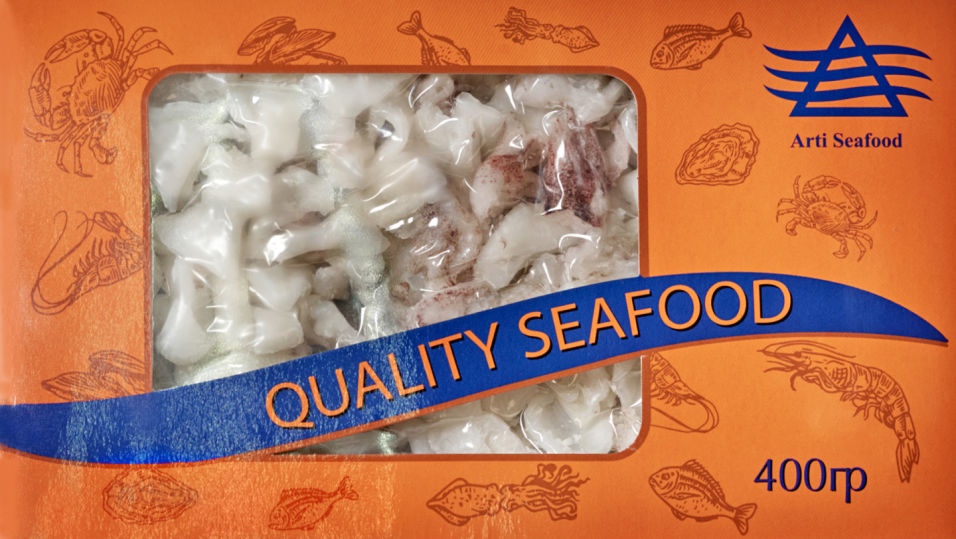 

Смесь морская Seafood Line кольца кальмара и щупальца кальмара 400г