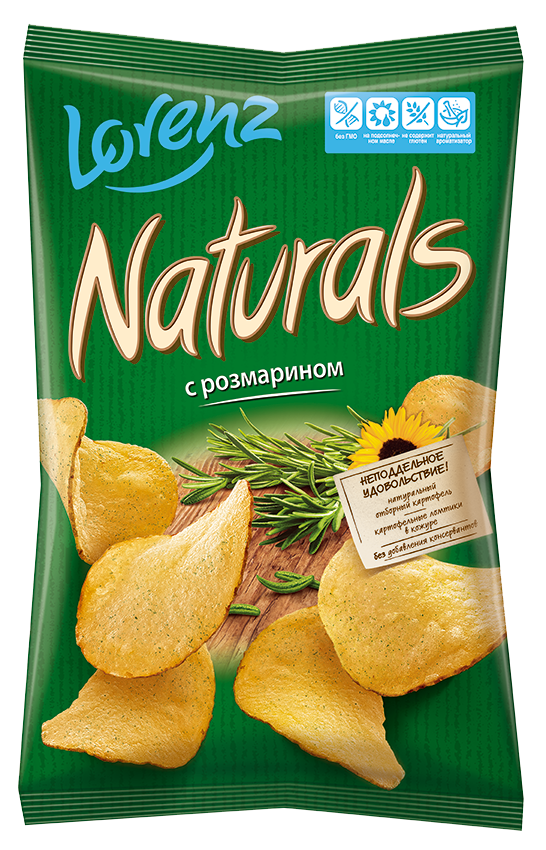 Картофельные чипсы Lorenz naturals с розмарином 100 г