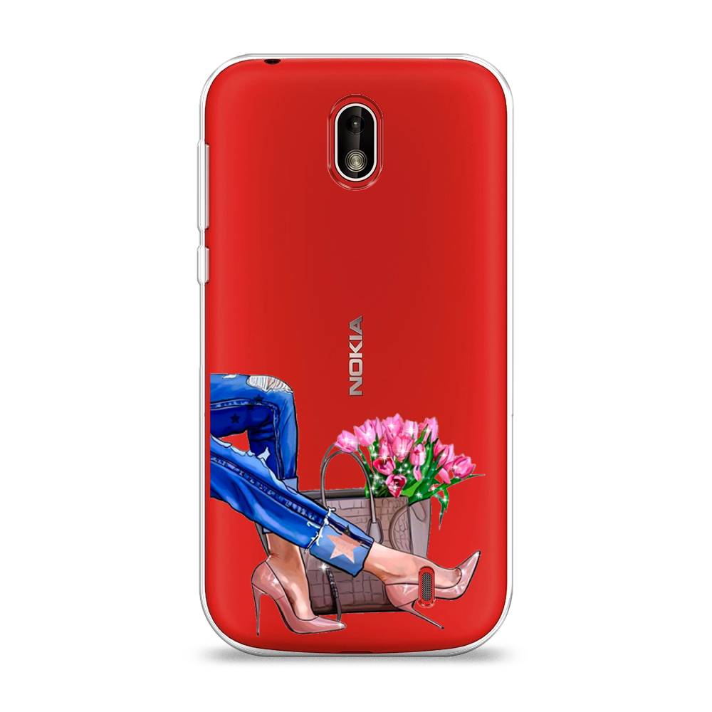 

Чехол Awog на Nokia 1 / Нокиа 1 "Каблучки", Голубой;коричневый;розовый, 121250-7