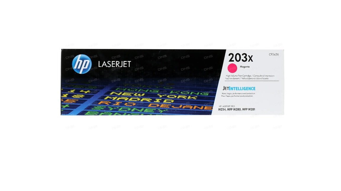 Картридж лазерный HP 203X (CF543X) пурпурный, с чипом